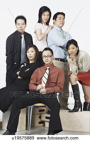 Stock Photo - Portrait of a group of business executives. Fotosearch