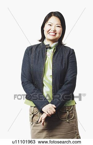 Portrait of a mid adult woman smiling View Large Photo Image Stock Image - Portrait of a mid adult woman smiling. Fotosearch