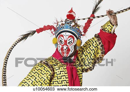 Close-up of a male Chinese opera performer gesturing View Large Photo Image Stock Image - Close-up of a male Chinese opera performer gesturing. Fotosearch