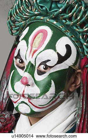 Portrait of a male Chinese opera performer making a face View Large Photo Image Picture - Portrait of a male Chinese opera performer making a face. Fotosearch
