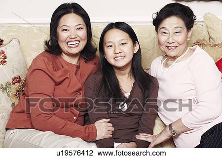 Portrait of a girl with her mother and her grandmother View Large Photo Image Stock Image - Portrait of a girl with her mother and her grandmother. Fotosearch