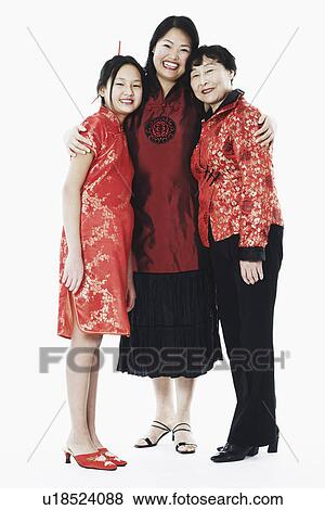 Stock Photo - Portrait of a mother with her daughter and granddaughter. Fotosearch