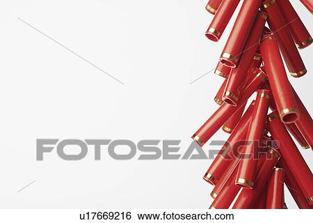 Stock Photograph - Close-up of Chinese fire crackers. Fotosearch