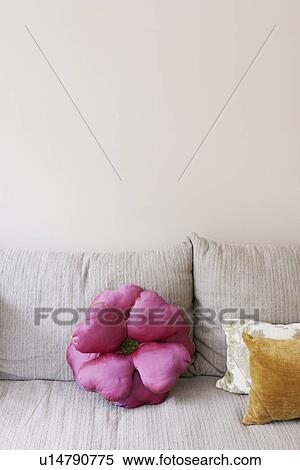 Cushions on a couch View Large Photo Image Stock Photography - Cushions on a couch. Fotosearch
