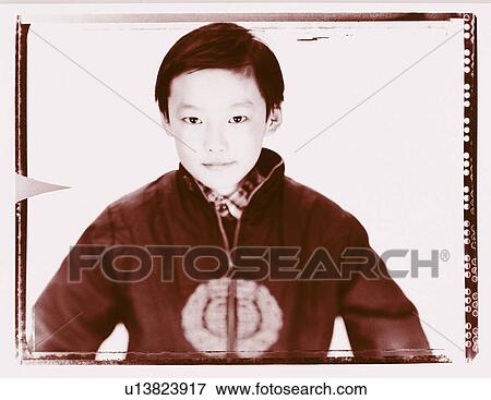 Stock Photo - Portrait of a boy . Fotosearch