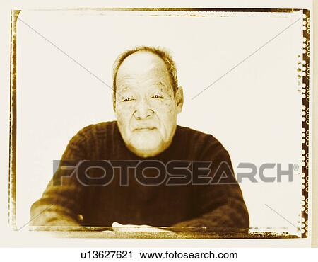 Stock Image - Portrait of a senior man. Fotosearch