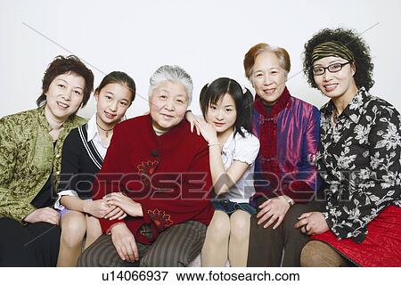 Portrait of a family View Large Photo Image Stock Photo - Portrait of a family. Fotosearch