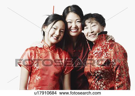 Picture - Portrait of a mother with her daughter and granddaughter. Fotosearch