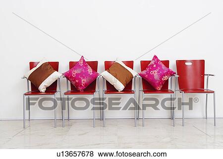 Stock Photo - Cushions on office chairs. Fotosearch