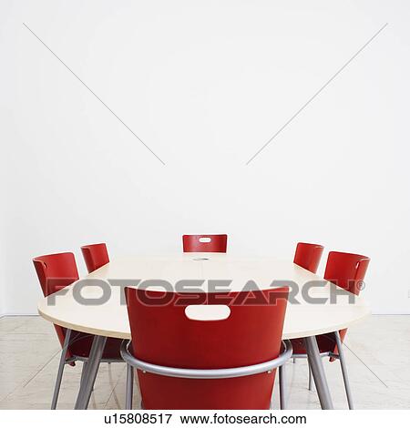 Stock Photo - Table and chairs in a conference room. Fotosearch