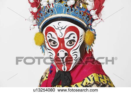 Portrait of a male Chinese opera performer View Large Photo Image Stock Image - Portrait of a male Chinese opera performer. Fotosearch