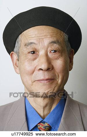 Close-up of a senior man smiling View Large Photo Image Stock Photography - Close-up of a senior man smiling. Fotosearch