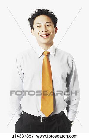Stock Photo - Portrait of a businessman smiling. Fotosearch