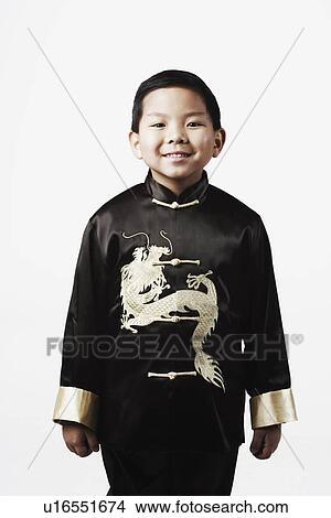 Picture - Portrait of a boy smiling. Fotosearch