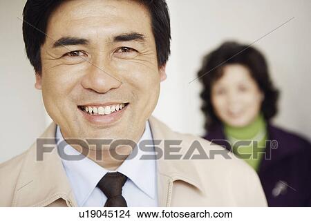 Picture - Portrait of a mature man smiling. Fotosearch