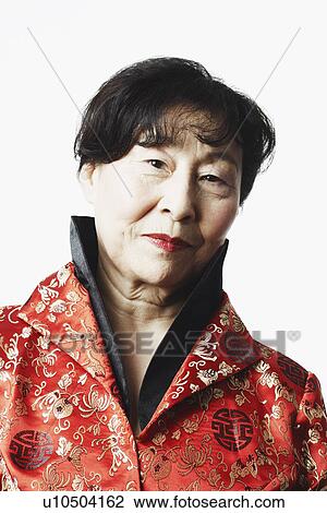 Stock Image - Portrait of a mature woman. Fotosearch