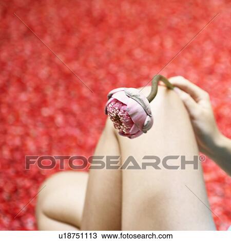 Side profile of a young woman sitting near a hot tub with her eyes closed View Large Photo Image Stock Image - Side profile of a young woman sitting near a hot tub with her eyes closed. Fotosearch