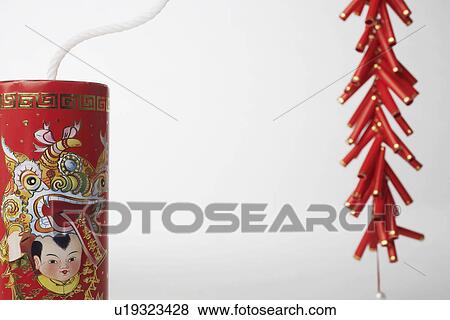 Stock Photo - Close-up of Chinese fire crackers. Fotosearch