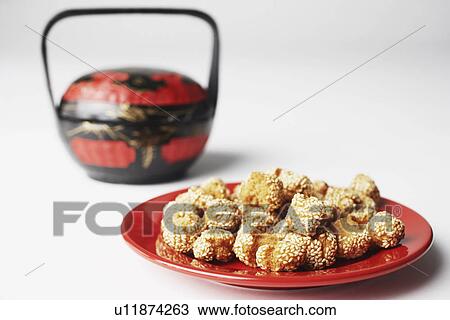 Stock Image - Close-up of food in a plate. Fotosearch