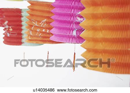 Stock Photograph - Close-up of paper lanterns. Fotosearch