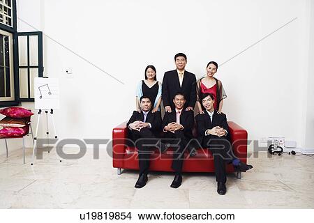 Portrait of a group of business executives posing View Large Photo Image Picture - Portrait of a group of business executives posing. Fotosearch