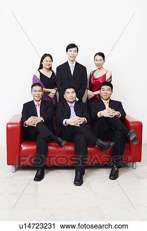 Portrait of a group of business executives posing View Large Photo Image Stock Image - Portrait of a group of business executives posing. Fotosearch