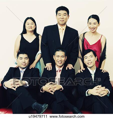 Portrait of a group of business executives posing View Large Photo Image Stock Image - Portrait of a group of business executives posing. Fotosearch