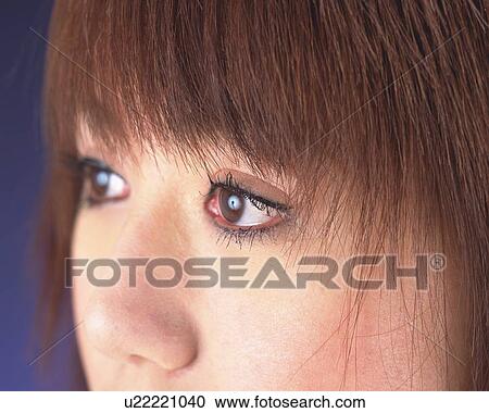 Portrait of a Young Adult Woman, with her Eyes in the Center, Side View View Large Photo Image Stock Image - Portrait of a Young Adult Woman, with her Eyes in the Center, Side View. Fotosearch
