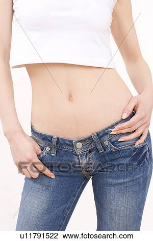 A Young Woman's Waist, Front View, No Face View Large Photo Image Stock Image - A Young Woman's Waist, Front View, No Face. Fotosearch