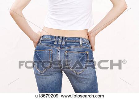 Close-up Image of A Young Woman's Hip, Rear View, No Face View Large Photo Image Stock Photo - Close-up Image of A Young Woman's Hip, Rear View, No Face. Fotosearch