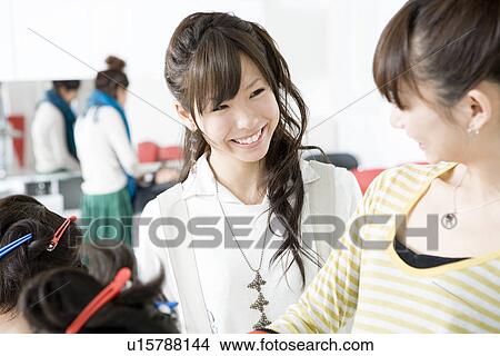 Beauty College Students in Class View Large Photo Image Picture - Beauty College Students in Class. Fotosearch