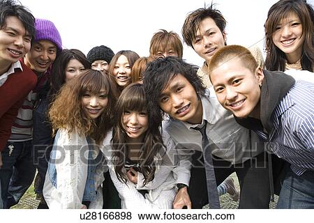 College Students Making a Circle View Large Photo Image Stock Photo - College Students Making a Circle. Fotosearch