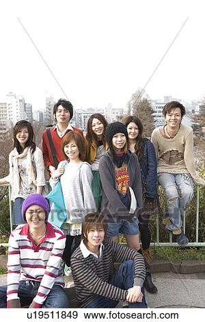 Stock Photo - Portrait of College Students. Fotosearch