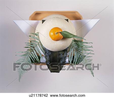 Stock Image - Offering Rice Cake. Fotosearch