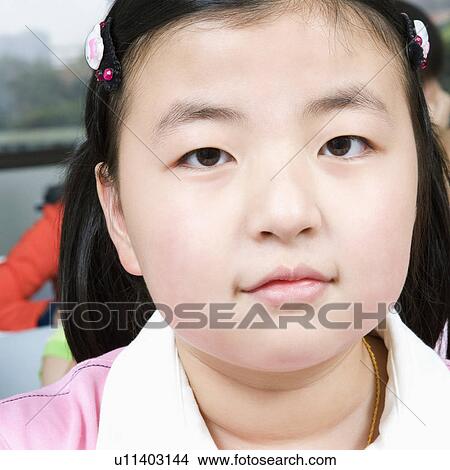 Picture - Portrait of a girl smiling. Fotosearch