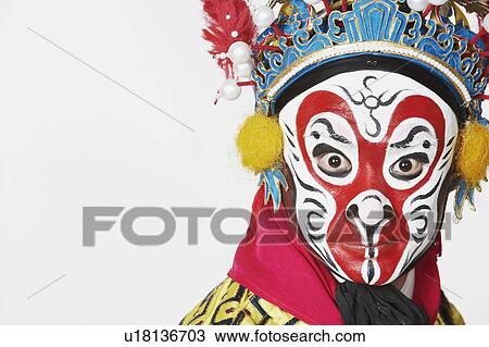 Portrait of a male Chinese opera performer View Large Photo Image Stock Image - Portrait of a male Chinese opera performer. Fotosearch
