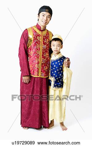 Portrait of a mid adult man with his son View Large Photo Image Stock Photo - Portrait of a mid adult man with his son. Fotosearch