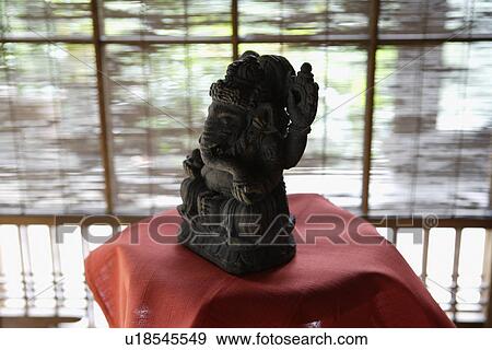 Close-up of Ganesha idol View Large Photo Image Stock Photo - Close-up of Ganesha idol. Fotosearch