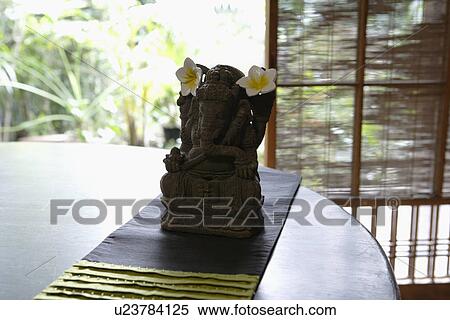 Close-up of Ganesha idol View Large Photo Image Stock Photography - Close-up of Ganesha idol. Fotosearch