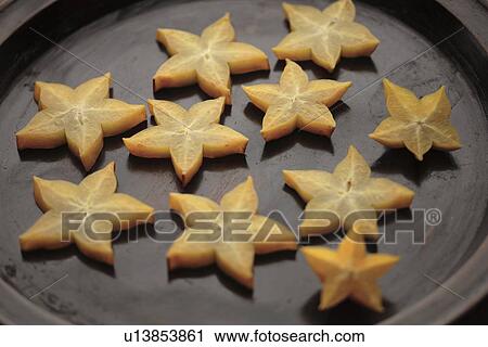 Close-up of star fruit in a pan View Large Photo Image Stock Image - Close-up of star fruit in a pan. Fotosearch