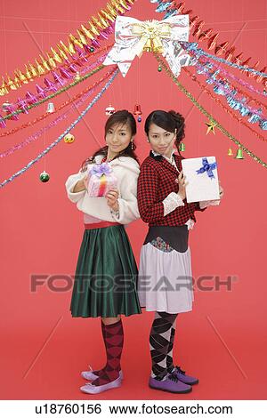 Stock Photograph - Portrait of teenage girls. Fotosearch