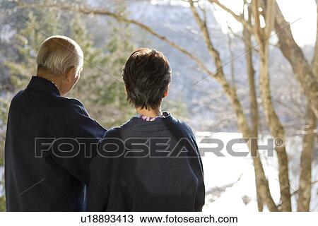 Senior couple in Yukata View Large Photo Image Stock Image - Senior couple in Yukata. Fotosearch