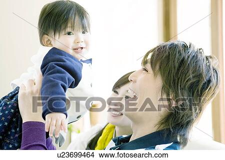 Picture - Family of Three. Fotosearch