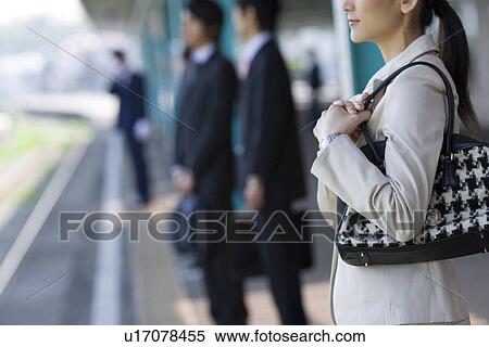 People Waiting for Train View Large Photo Image Stock Photography - People Waiting for Train. Fotosearch
