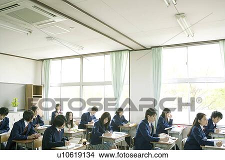 High school students in classroom View Large Photo Image Picture - High school students in classroom. Fotosearch