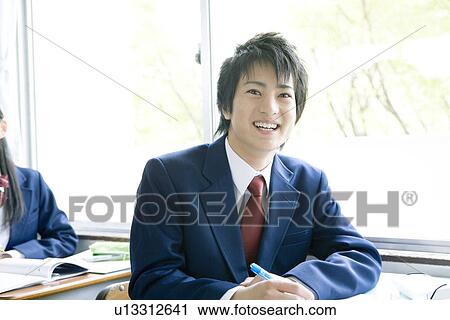 High school students in classroom, smiling View Large Photo Image Stock Image - High school students in classroom, smiling. Fotosearch