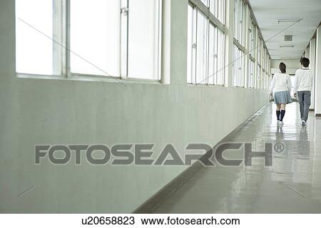 High school students walking down the corridor View Large Photo Image Stock Image - High school students walking down the corridor. Fotosearch