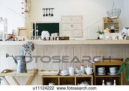 Stock Image - Interior of café. Fotosearch