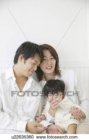 Stock Image - Portrait of a family. Fotosearch