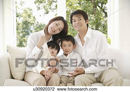 Portrait of a family View Large Photo Image Stock Image - Portrait of a family. Fotosearch